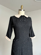 Load image into Gallery viewer, vintage 1950s flecked wool dress {s}