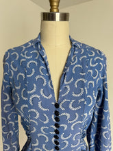 Load image into Gallery viewer, vintage 1940s rayon blouse {s}