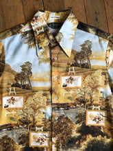 Load image into Gallery viewer, vintage 1970s playboy pin up button up shirt