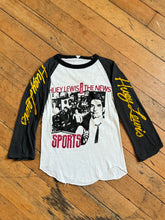 Load image into Gallery viewer, vintage 1980s Huey Lewis &amp; the News w/ Doug and the Slugs raglan t shirt