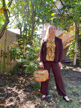 Load image into Gallery viewer, vintage 1940s leisure suit {xs} 40s pant suit slack suit