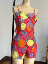 Load image into Gallery viewer, vintage 1950s 60s novelty top &amp; shorts set {s}