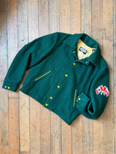 Load image into Gallery viewer, vintage 1950s Canadian Forces varsity style wool jacket