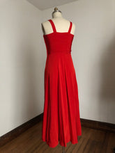 Load image into Gallery viewer, vintage 1940s red gown set {m}