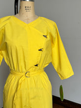 Load image into Gallery viewer, NOS vintage 1980s yellow jumpsuit {xs-m}