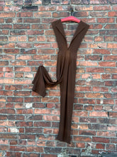 Load image into Gallery viewer, vintage 1940s brown wool overalls {xxs} JUNIORS