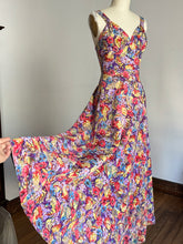 Load image into Gallery viewer, vintage 1930s floral maxi dress {xs}