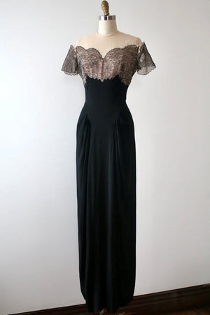 vintage 1940s Emma Domb evening gown