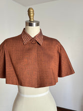 Load image into Gallery viewer, vintage 1950s polka dot capelet