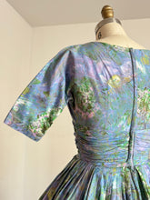 Load image into Gallery viewer, RARE vintage 1950s Marc Chagall novelty Evening Enchantment cotton dress {xs}