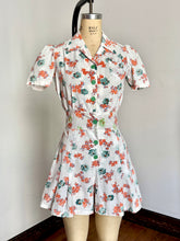 Load image into Gallery viewer, vintage 1940s floral romper playsuit {s}