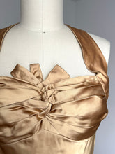 Load image into Gallery viewer, vintage 1950s gold gown {m}