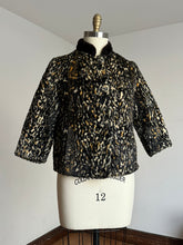 Load image into Gallery viewer, vintage 1960s faux leopard cropped jacket {s/m}