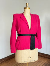 Load image into Gallery viewer, vintage 1940s fuchsia pink wool jacket {XXL}