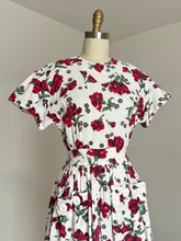 Load image into Gallery viewer, vintage 1940s floral dress {xs/s}