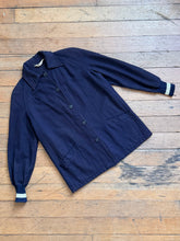 Load image into Gallery viewer, vintage 1950s navy wool casual jacket