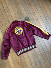 Load image into Gallery viewer, vintage 1940s two tone Hockey letterman satin jacket