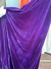 Load image into Gallery viewer, vintage 1930s purple velvet gown {xs}