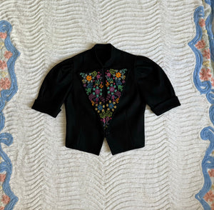 vintage 1930s embroidered jacket {s}