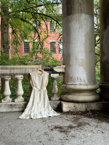 antique Edwardian silk white gown {xs}