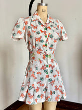 Load image into Gallery viewer, vintage 1940s floral romper playsuit {s}