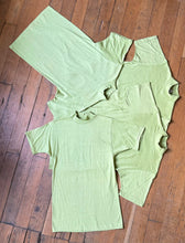 Load image into Gallery viewer, NOS vintage 1960s green mock neck t-shirt