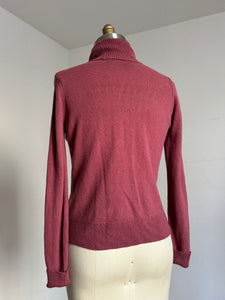 vintage 1970s cashmere turtleneck sweater {m-2X}