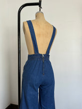 Load image into Gallery viewer, vintage 1970s denim overalls {s}