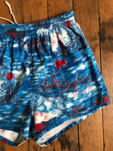 Load image into Gallery viewer, vintage 1950s novelty print swim trunks shorts