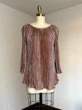 Load image into Gallery viewer, vintage 1960s metallic mini tunic {xs/s}