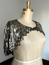 Load image into Gallery viewer, vintage 1930s French sequin cape