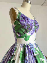 Load image into Gallery viewer, vintage 1950s floral sun dress {s}