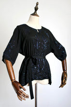 Load image into Gallery viewer, antique 1920s beaded blouse {XL}