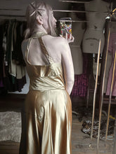 Load image into Gallery viewer, vintage 1950s gold gown {m}