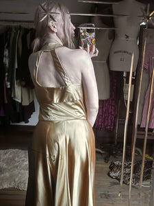 vintage 1950s gold gown {m}