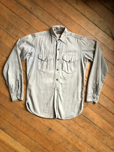 vintage 1950s Big Smith well worn work shirt