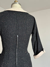 Load image into Gallery viewer, vintage 1950s flecked wool dress {s}