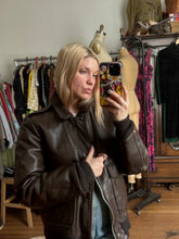 Load image into Gallery viewer, vintage 1950s 60s Excelled leather bomber jacket