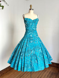 vintage 1950s novelty women print sun dress {s} Trunk of Dresses vintage 1950s novelty women print sun dress {s} Trunk of Dresses