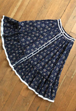 Load image into Gallery viewer, vintage 1970s Gunnies prairie skirt