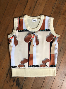 vintage 1970s novelty sweatervest {m}