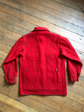 Load image into Gallery viewer, vintage 1950s FILSON cruiser red wool mackinaw jacket AS-IS