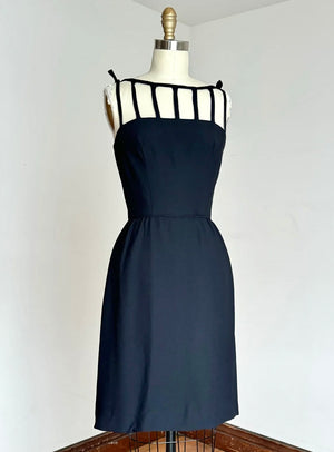 vintage 1960s cage neck dress {xs}