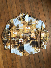 Load image into Gallery viewer, vintage 1970s playboy pin up button up shirt