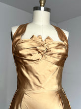 Load image into Gallery viewer, vintage 1950s gold gown {m}