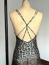 Load image into Gallery viewer, vintage 1970s Vanity Fair leopard jumpsuit {xs/s}