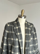 Load image into Gallery viewer, vintage 1950s grey cropped swing coat {up to XL}