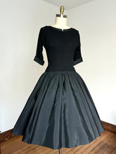 Load image into Gallery viewer, vintage 1950s black party dress {m}