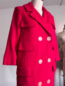 vintage 1950s Dan Millstein pink coat {m}