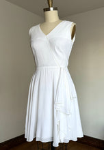 Load image into Gallery viewer, AS-IS vintage 1960s white chiffon evening dress {m}